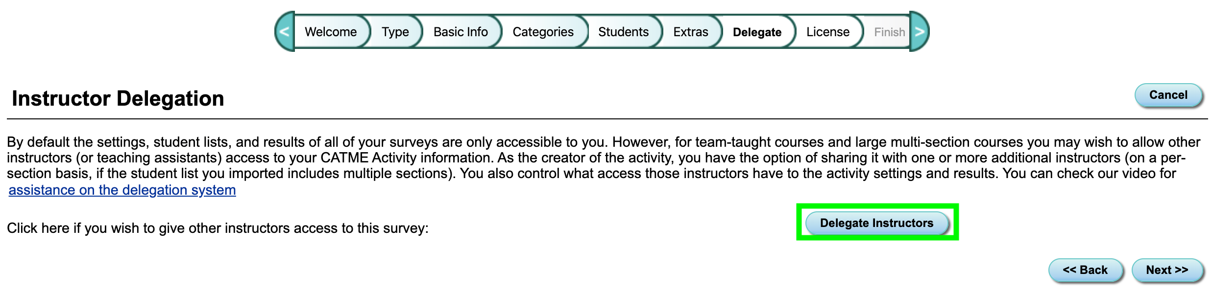 Steps Needed to Create a Survey