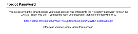 Reset Password Email